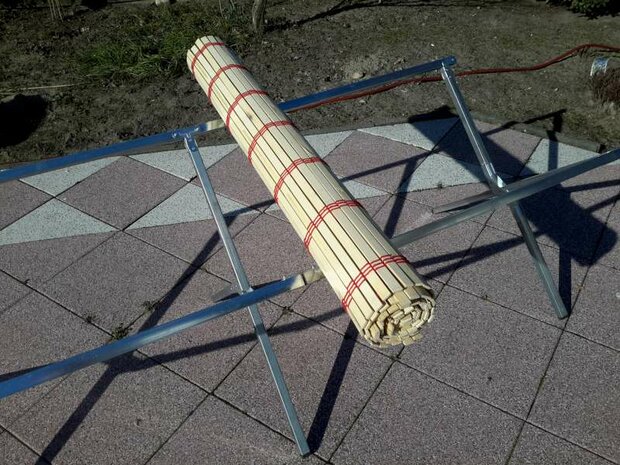 Bamboe tafelblad, 120cm oprolbaar