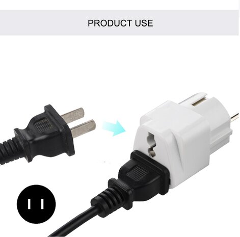 230V Netstecker-adaptor China->EU