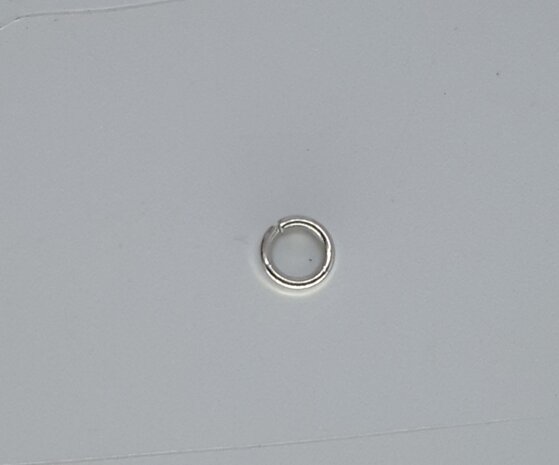 Offener Ring, Ø 4 mm, antik silberfarben, pro 300