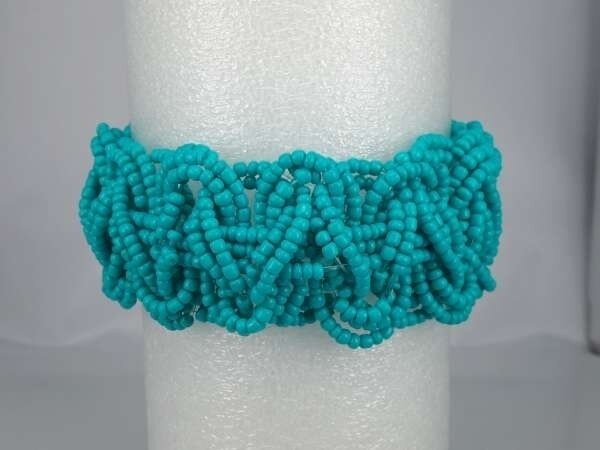 Bohemien style handgemaakte gevlochten kralen armband, 6 kleuren