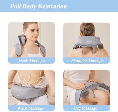 Nackenmassageger&auml;t Shiatsu Massageger&auml;t Mit W&auml;rmefunktion Schultermassage
