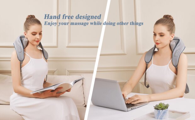 Nackenmassageger&auml;t Shiatsu Massageger&auml;t Mit W&auml;rmefunktion Schultermassage