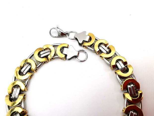 Robusteres Armband von King's Link in Bicolor.