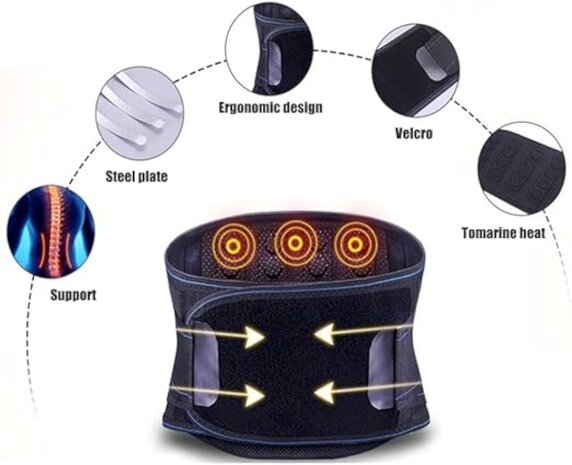 Rugsteun Brace Taille Buik Zelfverwarmende Onderrugsteun