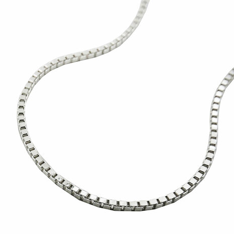 Ketting RVS Venetiaanse schakel Zilverkleurig L 70cm 