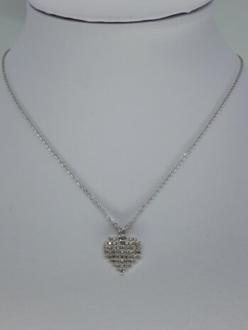 Ketting RVS met een hanger in de vorm Hartje