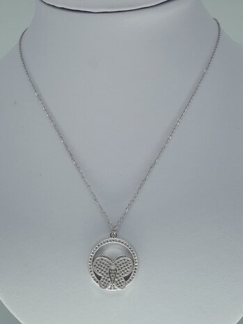 Vlinderdesign ronde hanger met schakelketting