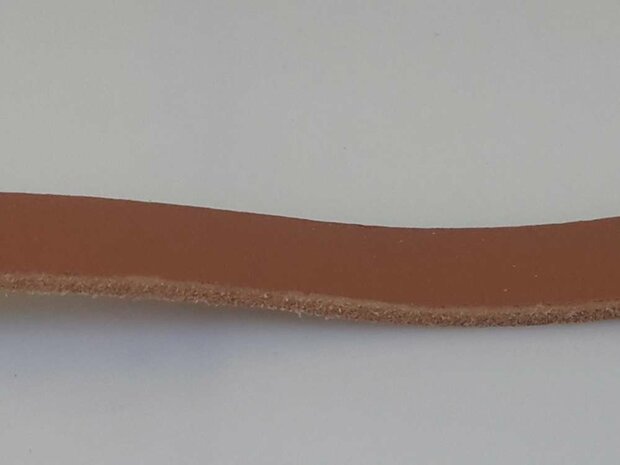 Glatte Lederband kinder, Cognac, schmal, magnetverschluss
