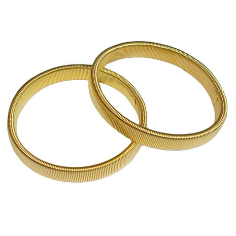 Paar goldfarbene H&uuml;lsenhalter 20 cm