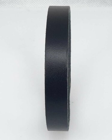 Lederband, glatt, schmall, druckknopf, braun oder schwarz, je 3