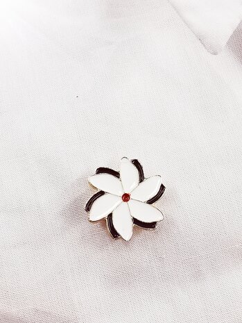 Melati Erinnerungssymbol Pin mit Magnet goldfarben