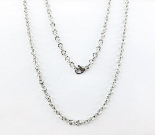 Ketting - RVS - Lengte 45 cm * Br 3mm 