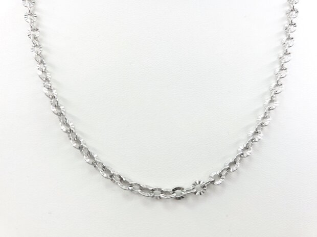 Ketting - RVS - Lengte 45 cm * Br 3mm 