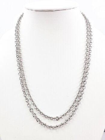 Ketting - RVS - Lengte 45 cm * Br 3mm 