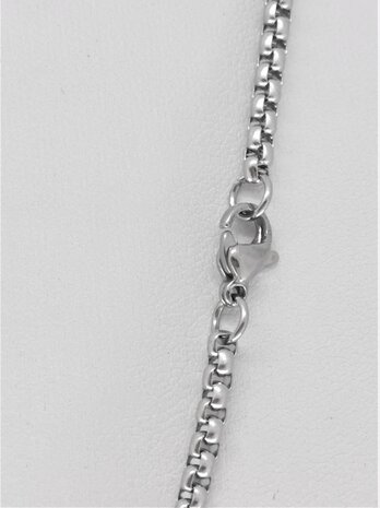 Ketting RVS L 43 cm * Br 3mm - Jasseron-schakel