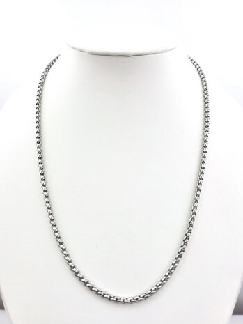 Ketting RVS L 45 cm * Br 3mm Jasseron-schakel 