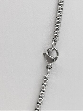 Ketting RVS L 45 cm * Br 3mm Jasseron-schakel 