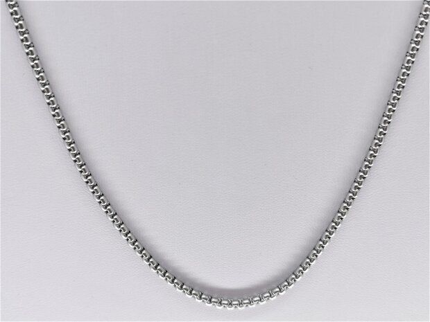 Ketting RVS L 90 cm * Br 3mm Jasseron-schakel