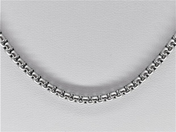 Ketting RVS L 90 cm * Br 3mm Jasseron-schakel