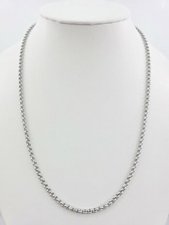 Ketting - RVS ronde schakel L 45 cm - D 2.5mm 