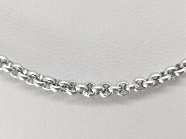 Ketting - RVS ronde schakel L 60 cm - D 2.5mm 