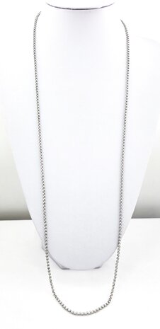 Kette &ndash; Edelstahl-Rundglied, L 90 cm, D 2,5 mm