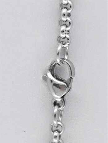 Kette &ndash; Edelstahl-Rundglied, L 90 cm, D 2,5 mm