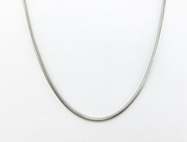 Ketting RVS Slangen design L 45 cm
