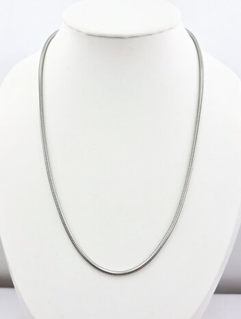  Ketting RVS Slangen design Zilverkleurig