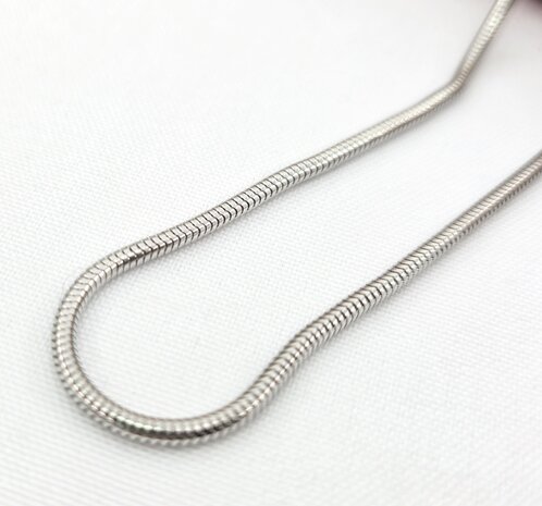  Ketting RVS Slangen design Zilverkleurig