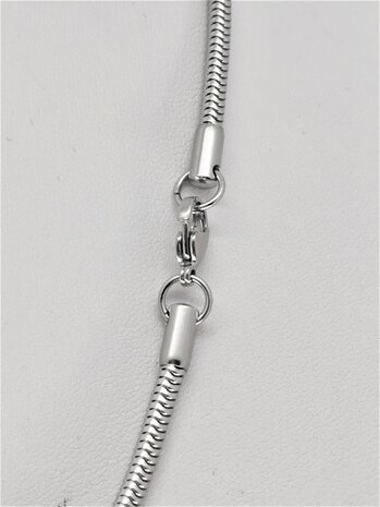  Ketting RVS Slangen design Zilverkleurig