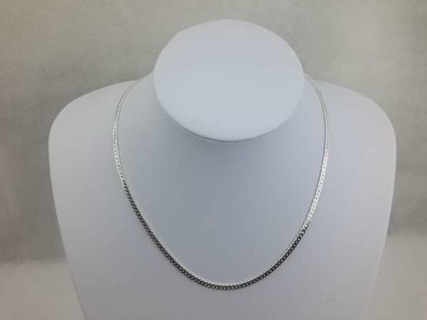 Ketting, 46 cm, zilverkleur.