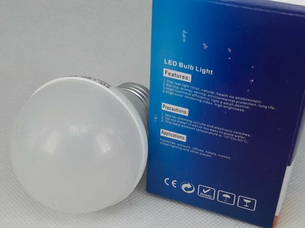 Ledlamp 5W warmwit, E27