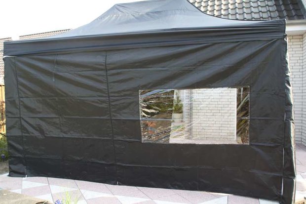 Zijwand 4,5 mtr raam & deur