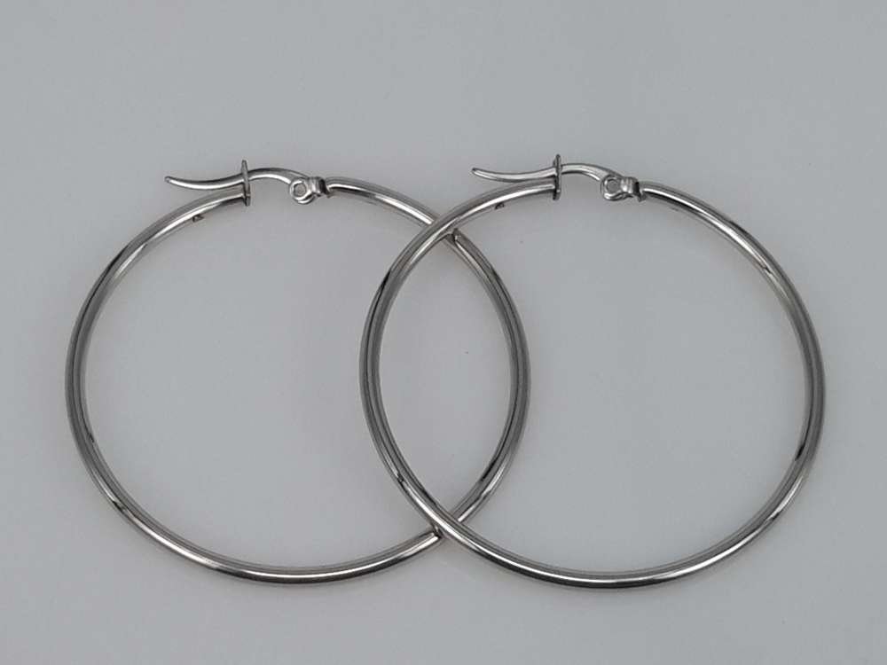 Edelstahlohrring 45 mm