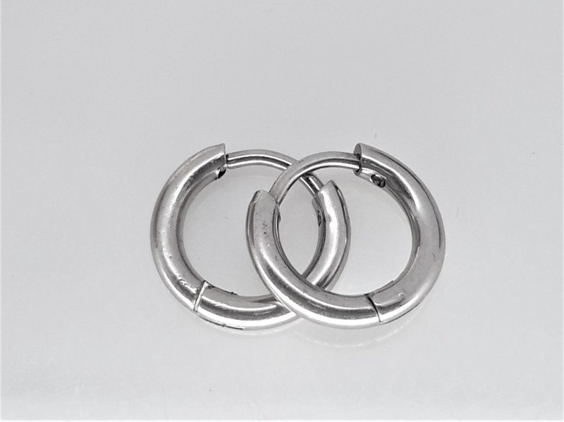 Ohrringe, Ø 8 mm, Edelstahl