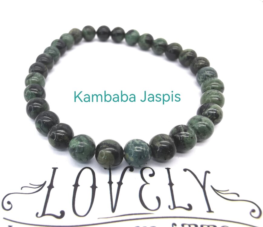 Kambaba Jaspis – 6mm Kralen Armband