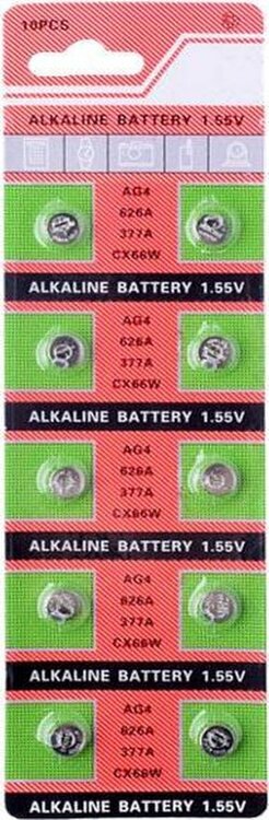 AG4 knoopcel horloge batterijen 10 stuks