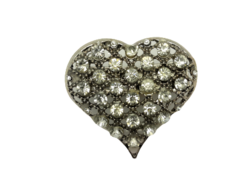 Scha lring, Herz, strass, Magnetverschluss