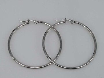 Edelstahlohrring 45 mm