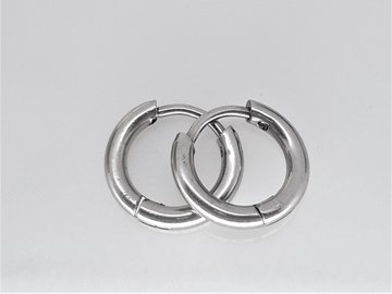 Ohrringe, Ø 8 mm, Edelstahl