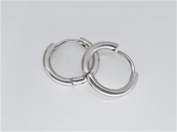 Ohrringe, Ø 10 mm, Edelstahl