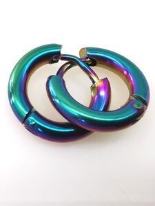 Stalen Oorringen in 3 kleur -Ø 8 mm x D 2.5 mm. Geschikt voor zowel mannen als vrouwen 