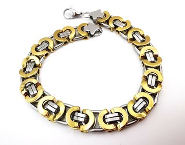 Robusteres Armband von King's Link in Bicolor.