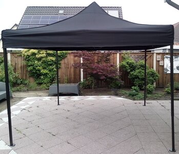 Easy-up Zelt "Budget" 3 x 3 mtr, Schwarz