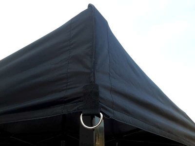 Zeltdach Easy-up Zelt  "Robust" 3 x 3 mtr, Schwarz