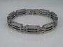 Edelstaal schakelarmband, 4 plaat_