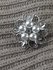 Broche Rozet, witte Parels, strass_