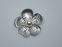 Broche bloem, witte Parel, 5 blad_