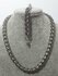 Geflochtene Halskette mit Armband – Foxtail Link – Edelstahl Edelstahl_